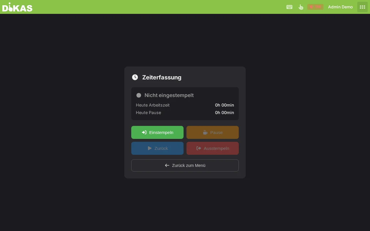 POS — Zeiterfassung Stempeln