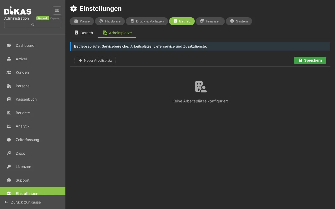 Allergene verwalten